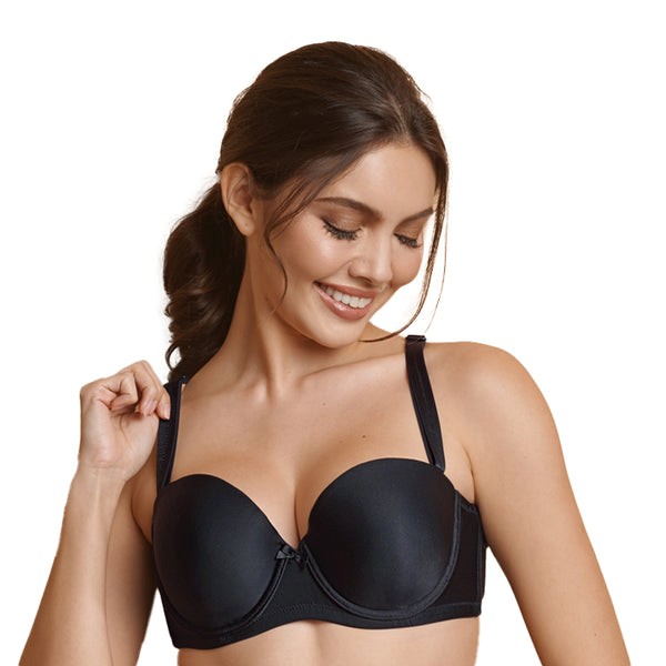 The Regina Convertible Moulded T-Shirt Bra is your perfect everyday essential. Featuring a seamless, moulded cup design, it provides a smooth silhouette under any outfit. The underwire support ensures a secure fit, while convertible straps offer versatile styling options. Whether worn traditionally or as a racerback, this bra delivers both comfort and elegance.
